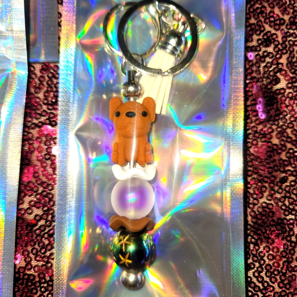 puppy keychain